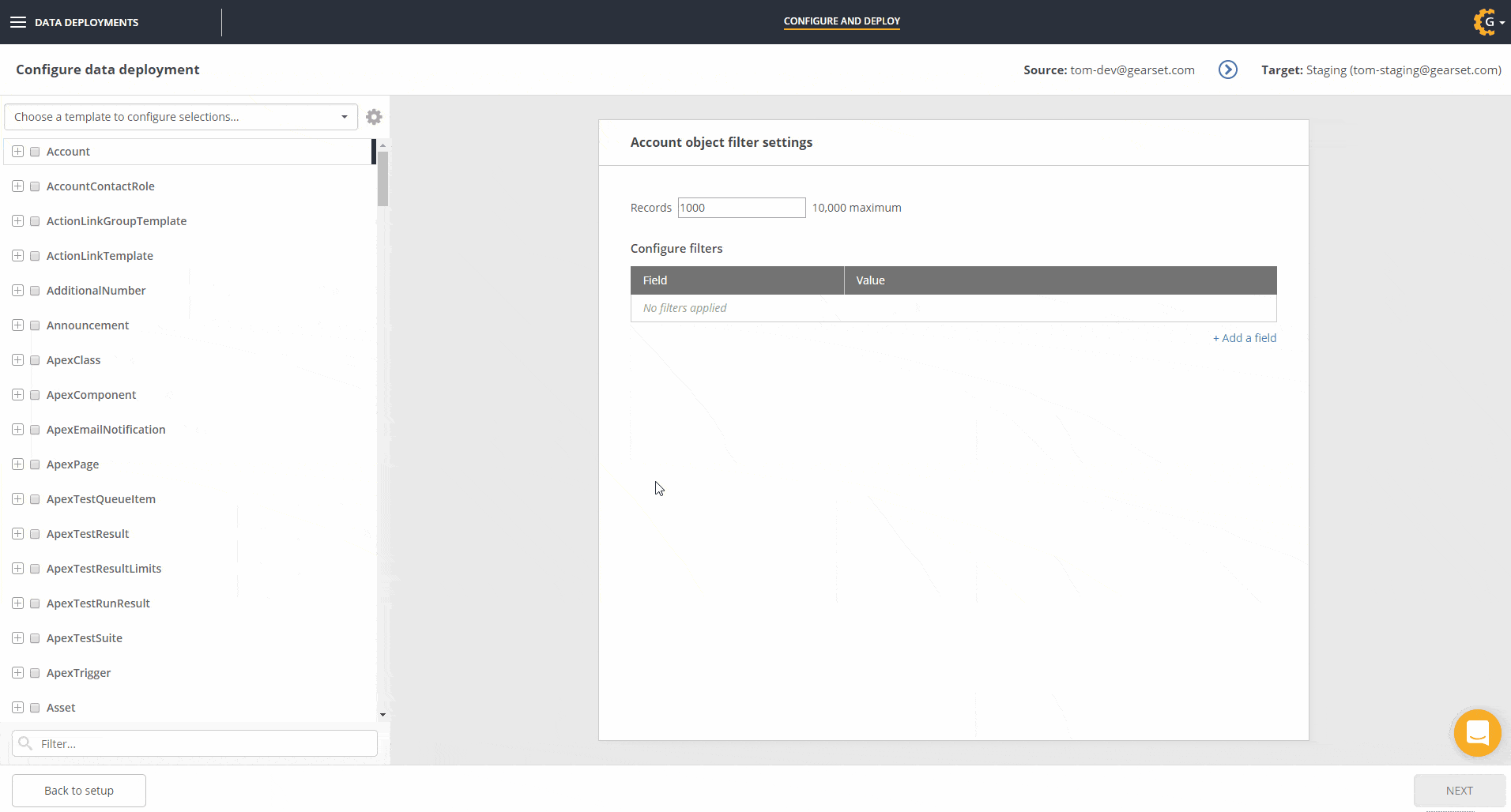 You can rename or delete data templates which you created