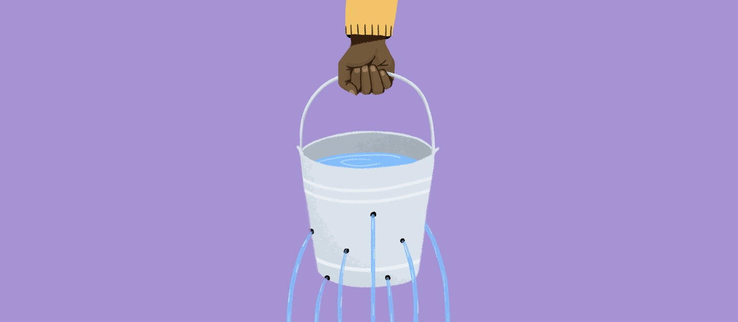 A leaking bucket