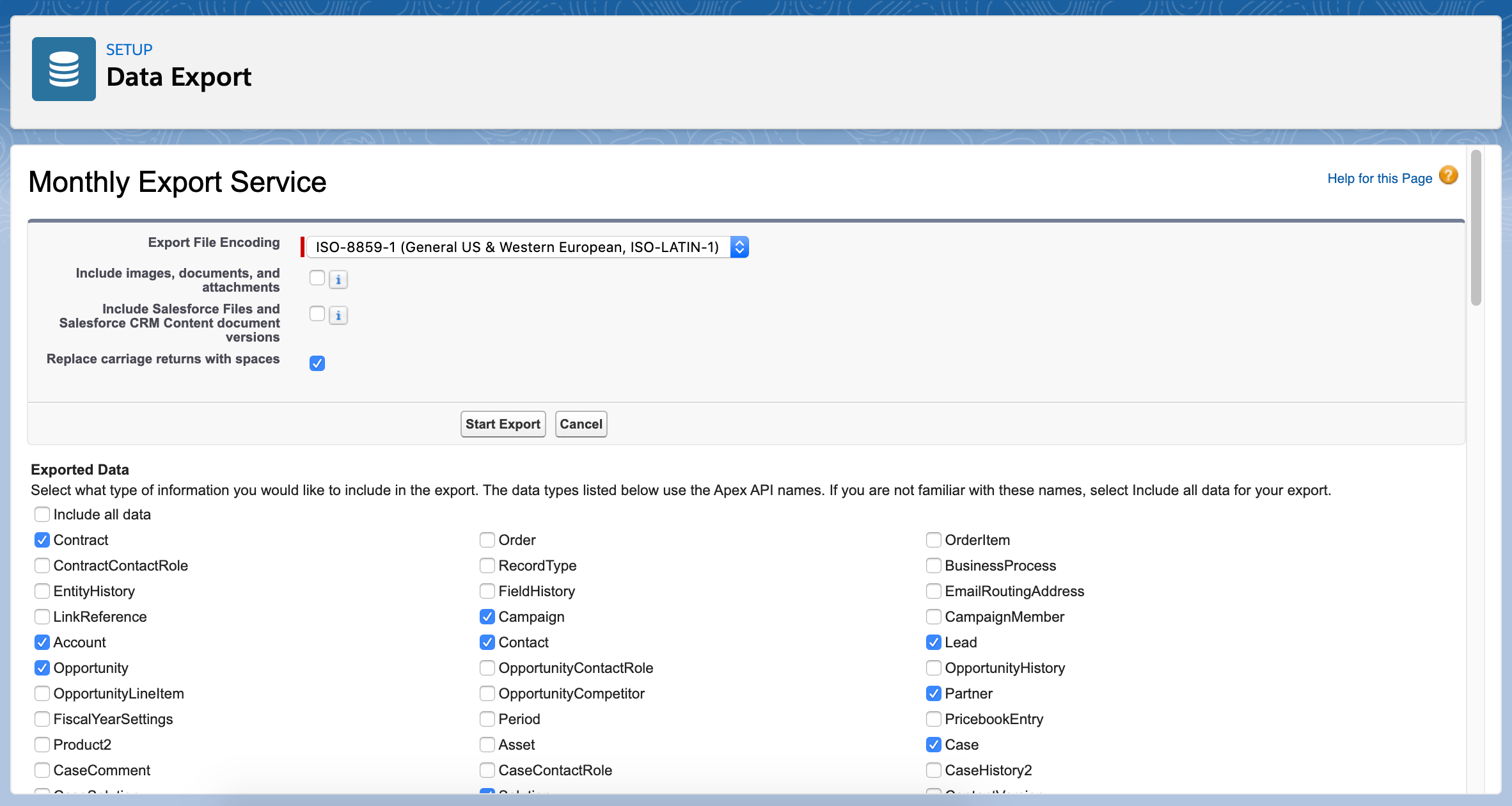 salesforce data backup policy