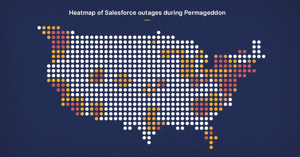 A map of Permaggedon outages.