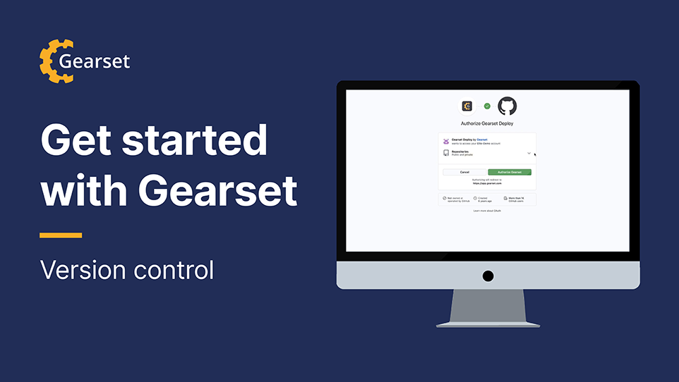 Version control with Gearset